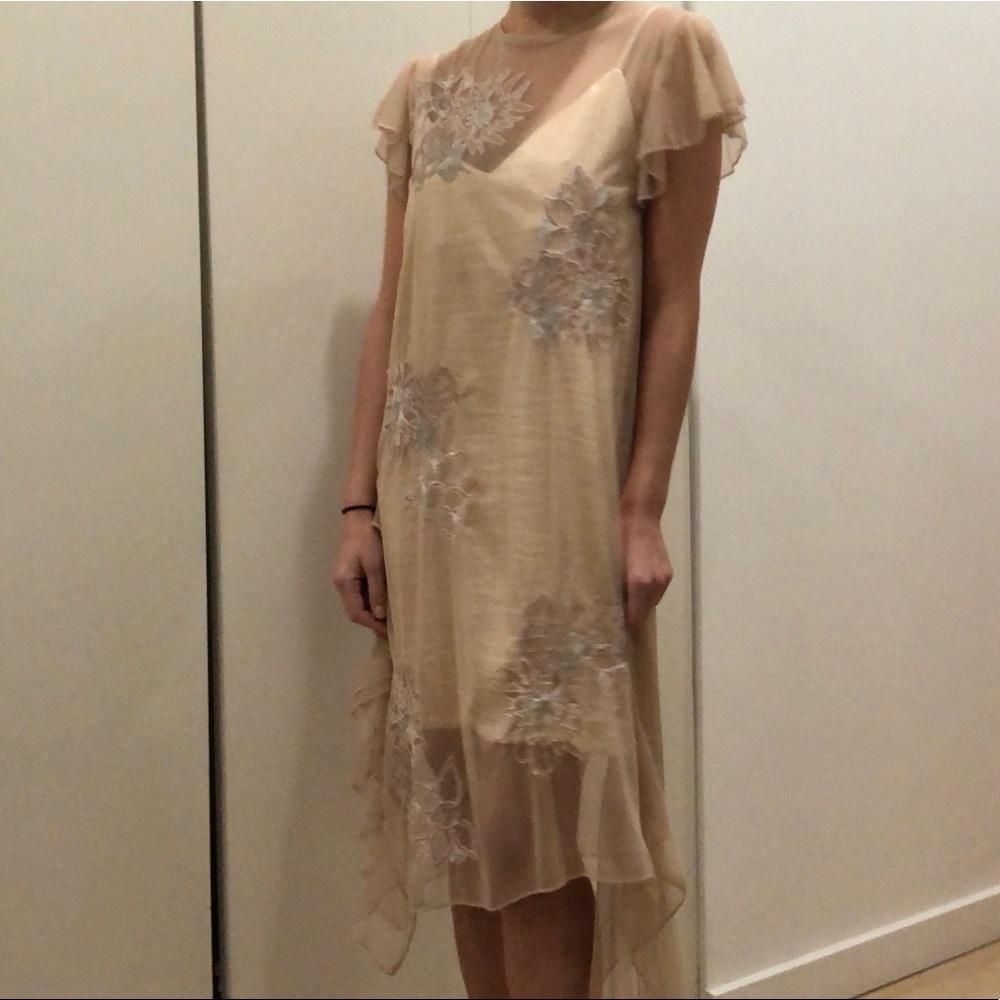 Embellished 20s style dress - with slip!